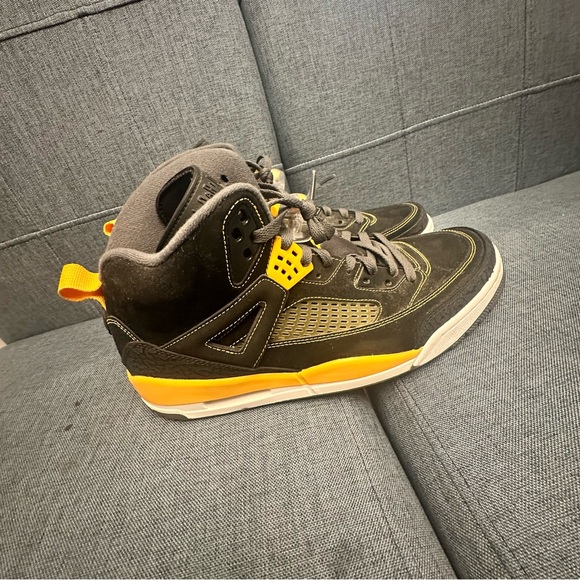 Air Jordan Spizike High Top Sneaker Black University Gold Men's sz 13 - Picture 10 of 15